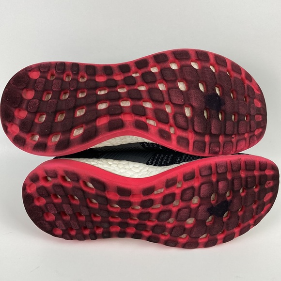 Adidas Pure Boost Black & Pink Running Shoe - Picture 11 of 15